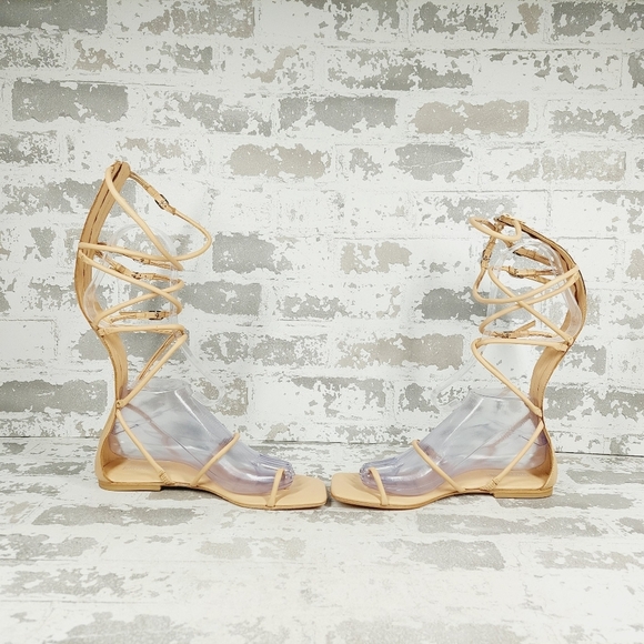 New Jeffrey Campbell Gladia Natural Gladiator Sandal H543 - Picture 7 of 11